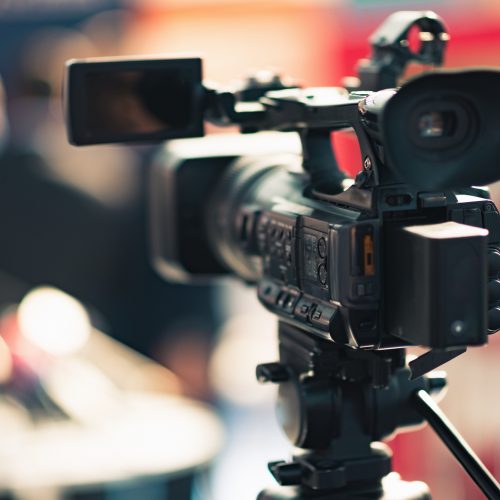 Camera recording event Virtual Event Production